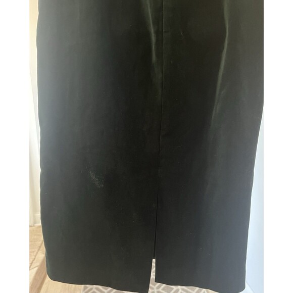 BCBGMAXAZRIA Emerald Green Velvet Bustier Midi Cocktail Dress Size 2 - Picture 9 of 9